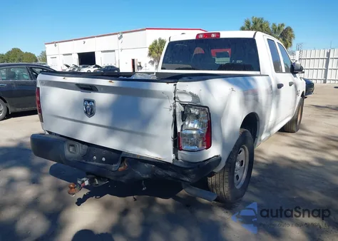 2022 Ram 1500 Classic Tradesman Quad Cab 4X2 6'4 Box from USA, damaged, VIN 1C6RR6FG0NS231780